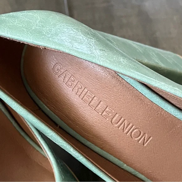 Gabrielle Union Niketa Vegan Leather Square Toe Pumps - Size 6 - Picture 6 of 14